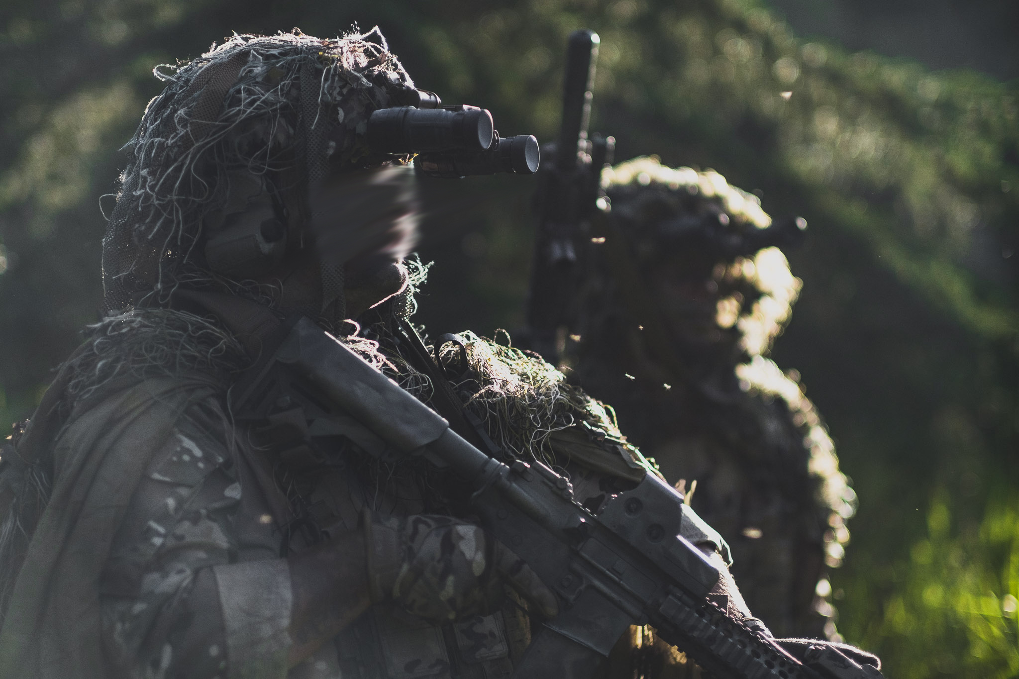 Pro-Fusion Shorty Rifle Magazine Pouches on Special Forces Soldiers wearing Multicam