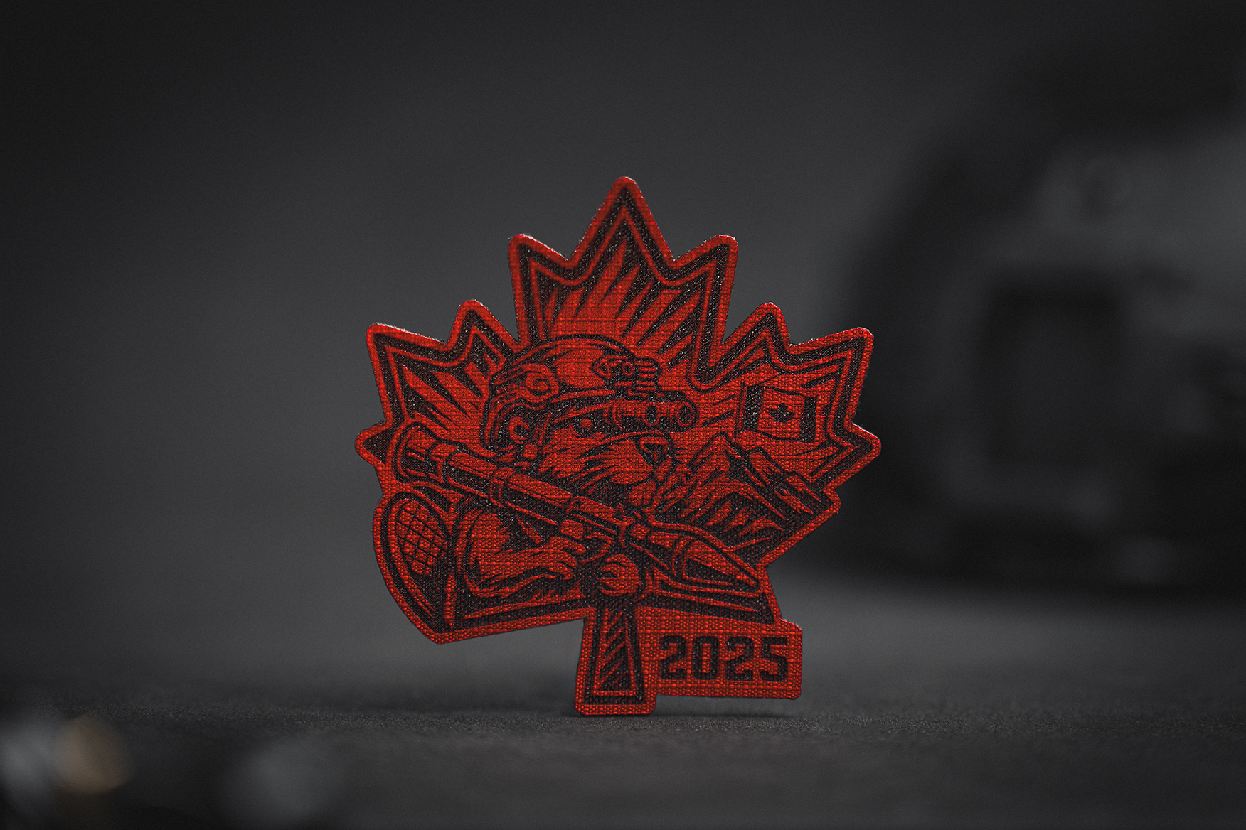LOF Defence Canada Day Patch - Medical Red