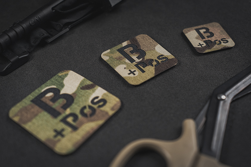 Tactical Blood Type Patches