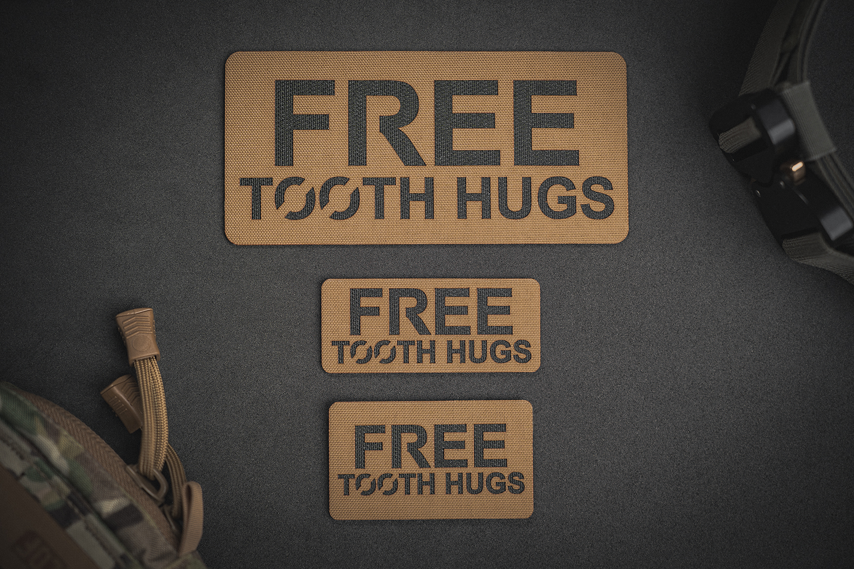 Various Free Tooth Hugs Patch Sizes
