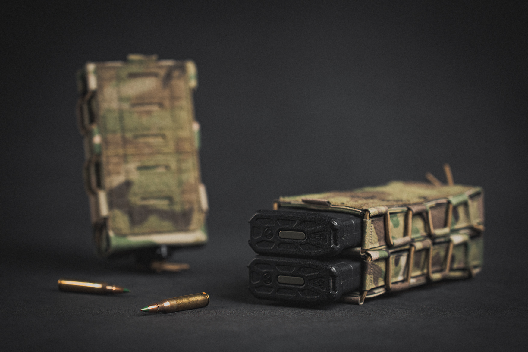Pro-Fusion Double Rifle Mag Pouch showing all magazine styles