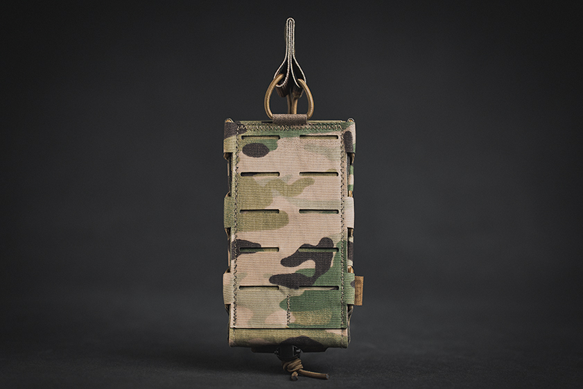 Pro-Fusion Rifle Pouch with Bungee Retention Double MOLLE with NO LOOP Velcro