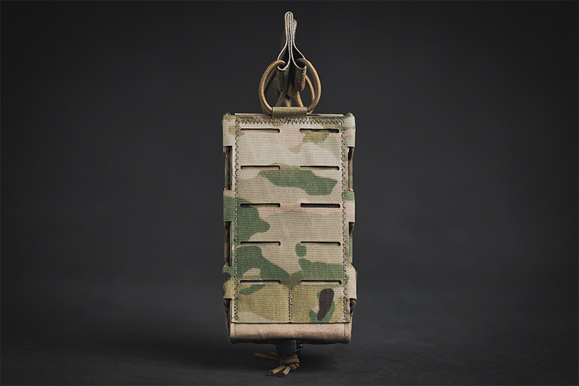 Double Pro-Fusion Rifle Pouch with Double MOLLE row and NO Loop Velcro Bungee Retention