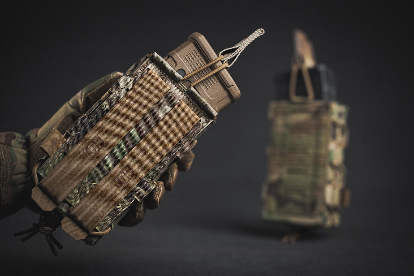 Pro-Fusion Double Bungee Rifle Pouch with MOLLE Straps - Double Bungee