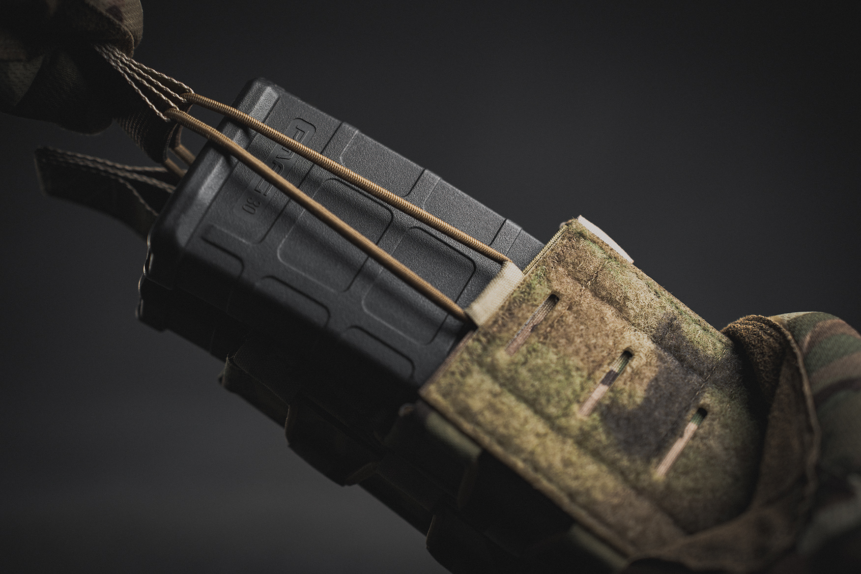 Pro-Fusion Staggered Double Bungee Rifle Pouch made using CNC robotics