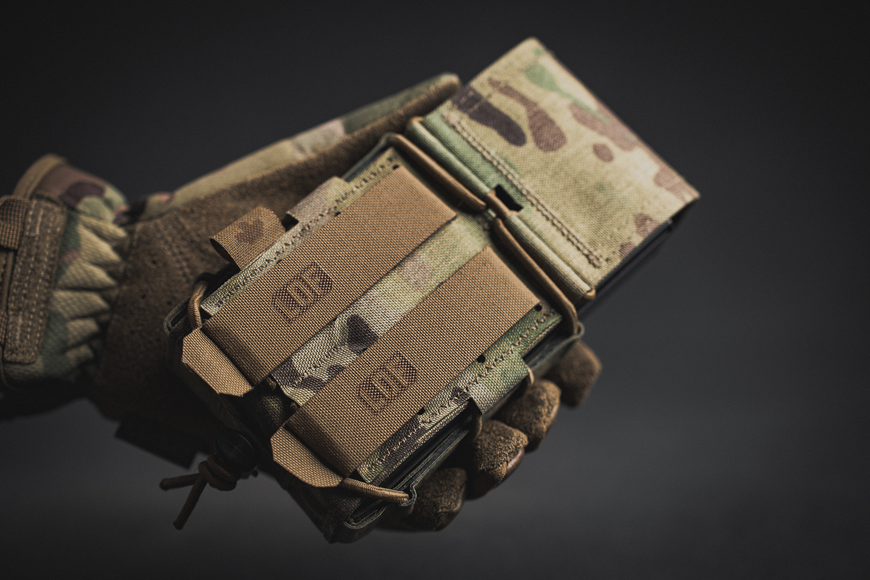 Pro-Fusion Shorty Rifle Magazine Pouch in Multicam with MOLLE Straps