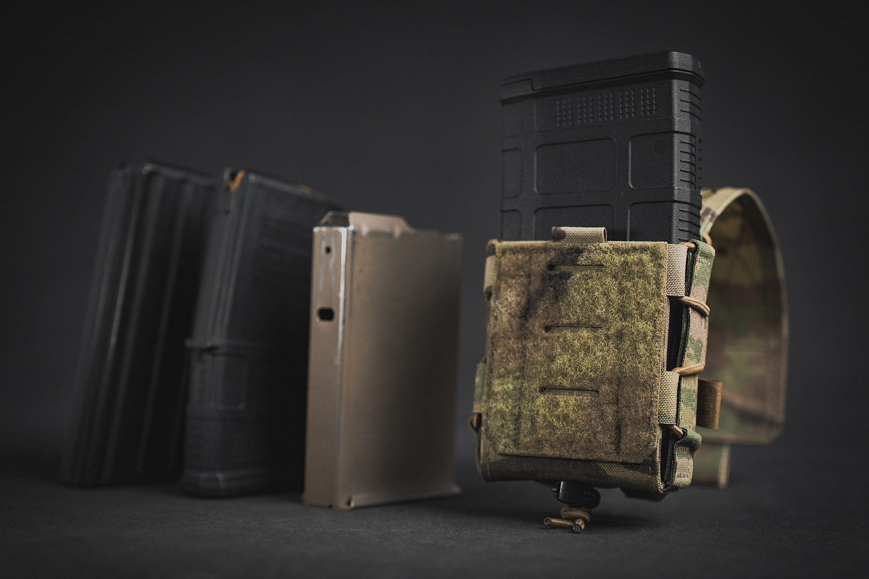 Pro-Fusion Shorty Rifle Mag Pouch with Flap Retention showing all magazine styles